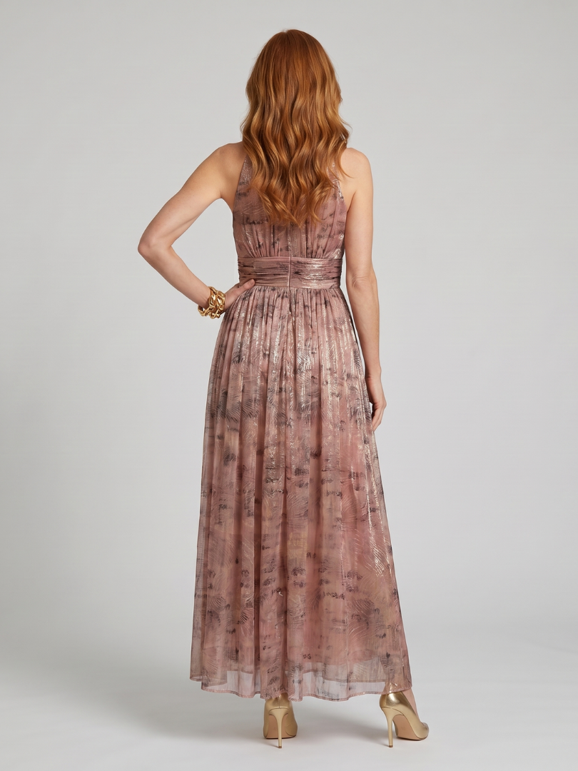 Ellis & Johnson™ | Textured Finish Sleeveless Midi Dress