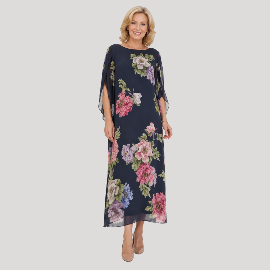 Elowenâ„¢ | Midnight Bloom Maxi Dress