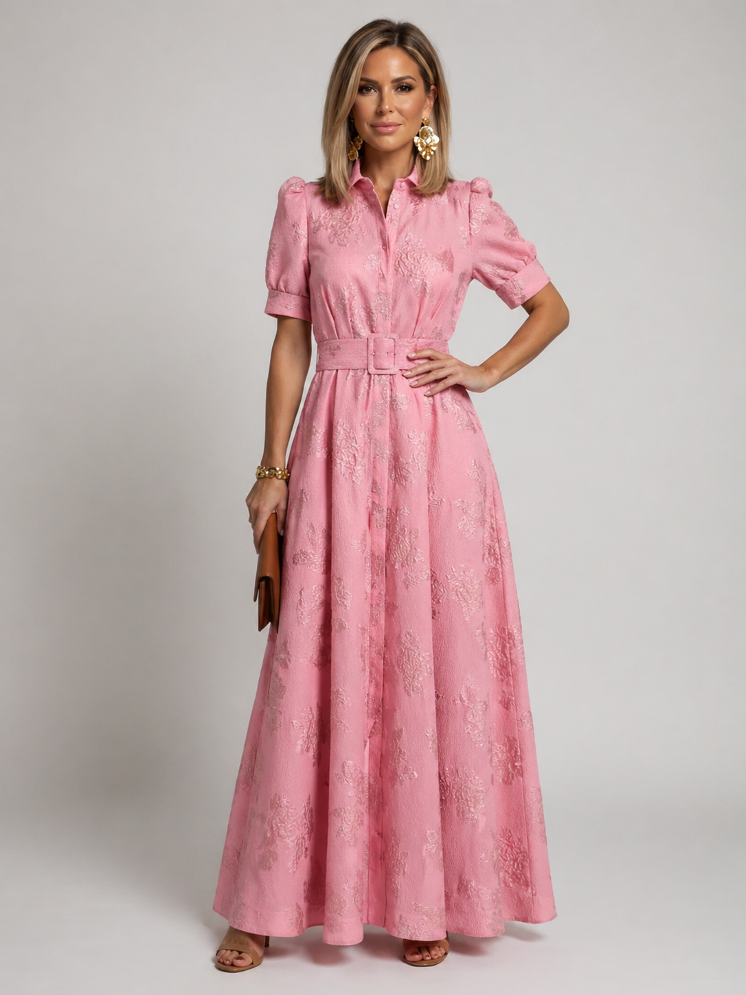 Ellis & Johnson™ | Belted Floral Maxi Dress