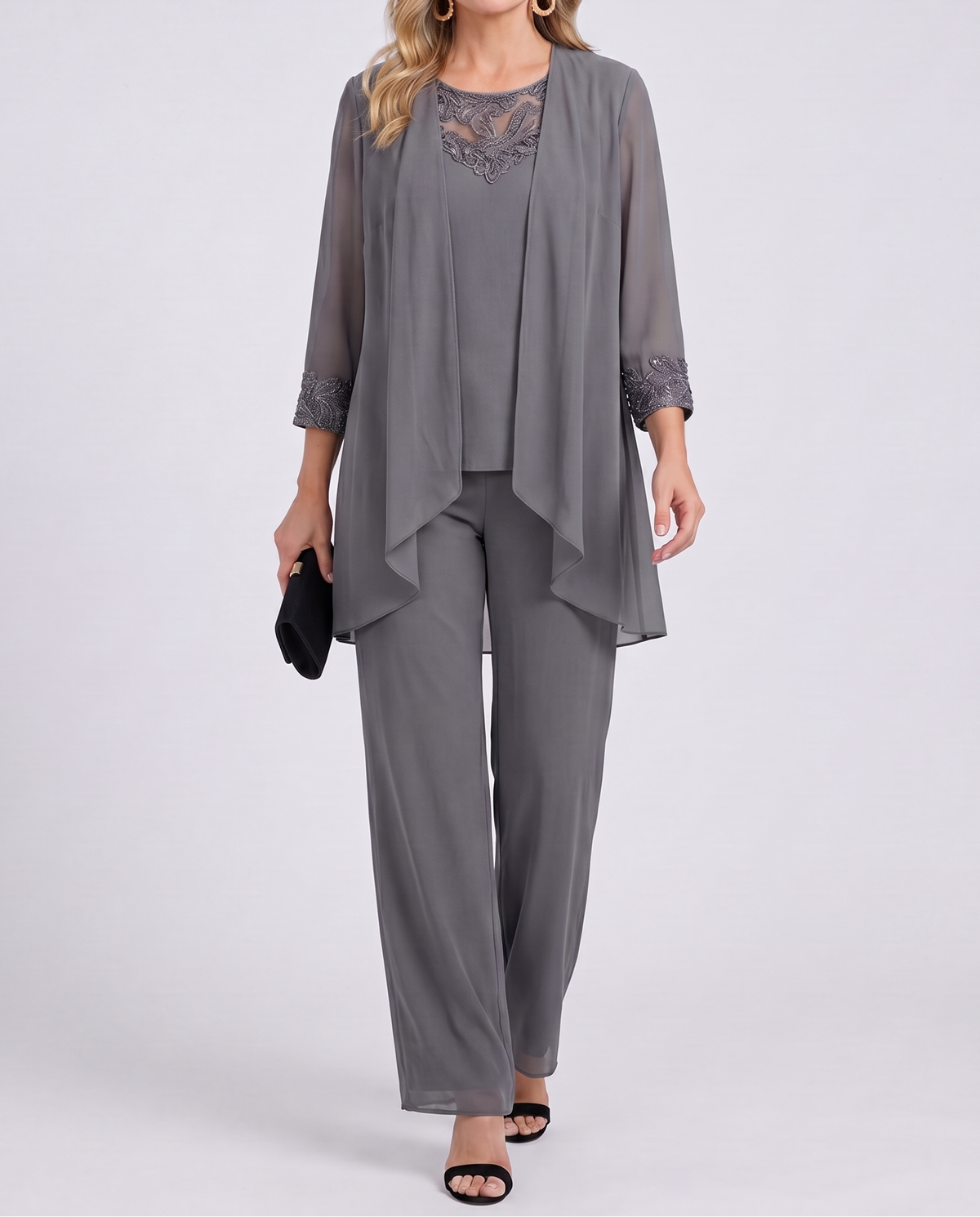 Eleanorβ’ | Flowing Jacket & Wide-Leg Pant Set