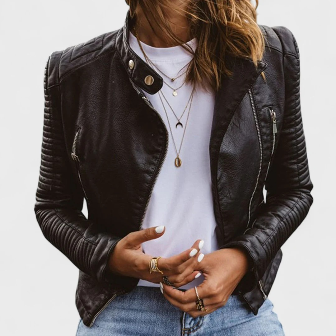 SANTANA™ | Elegant Leather Jacket